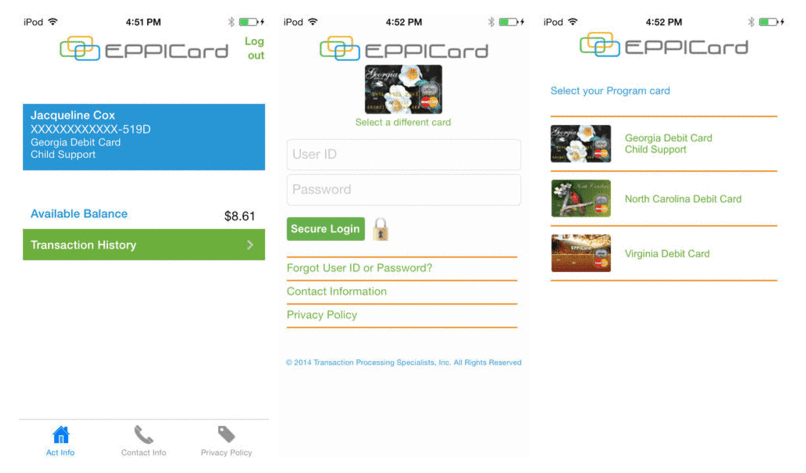 Eppicard Mobile App